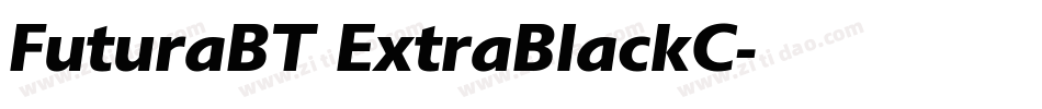 FuturaBT ExtraBlackC字体转换
